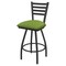 Holland Bar Stool Co 30" Swivel Bar Stool, Pewter Finish, Canter Green Seat X410 - alternate 1